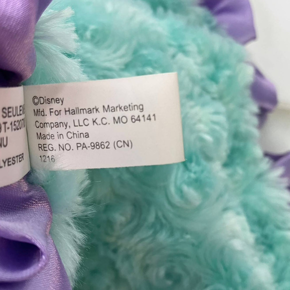 HALLMARK Itty Bittys Ariel Little Mermaid Lovey Satin Trim Baby Security Blanket - Picture 13 of 16